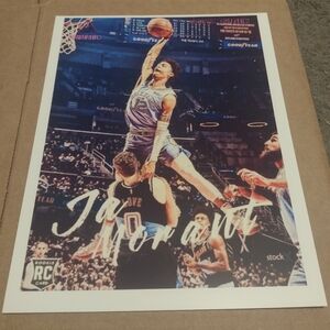 JA MORANT GRIZZLIES AMAZING DUNK ATTEMPT OVER KEVIN LOVE 8.5x11 GLOSSY POSTER!🔥